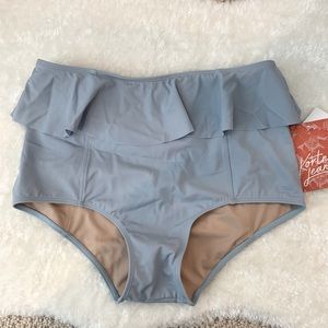 NWT dusty fog M peplum bottoms